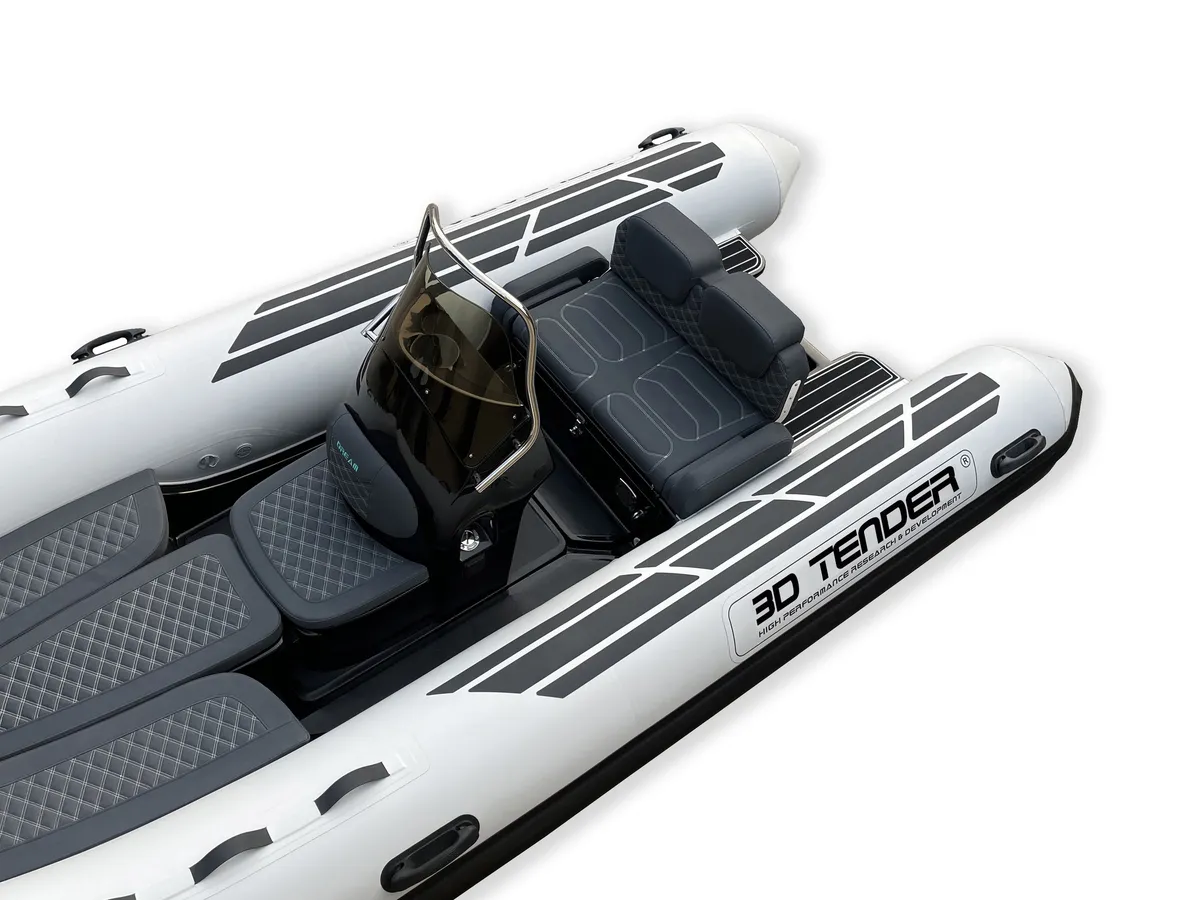3D Tender Dream 500: Bateau pneumatique avec banquettes - vue de dessus