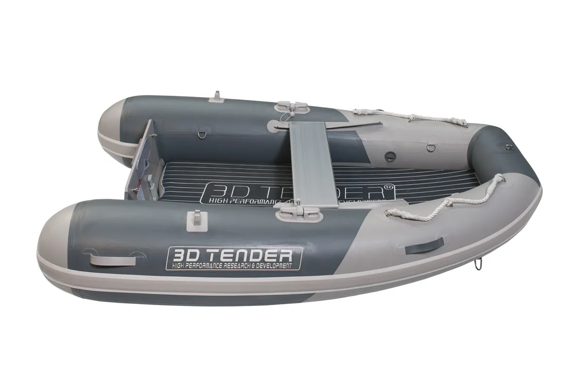 3D Tender Fastcat 300: Schlauchboot mit Holzdeck