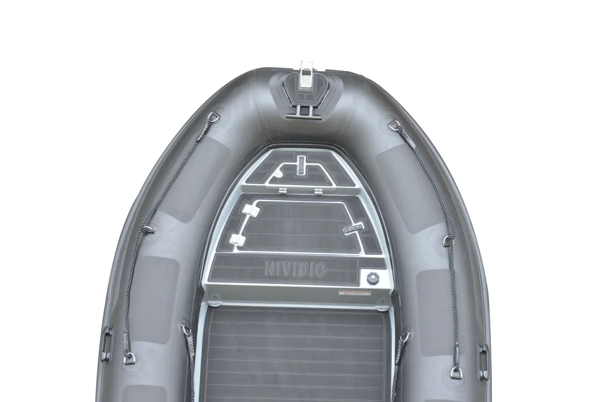 3D Tender Nividic 460: Schlauchboot mit Bodenplatte, Draufsicht