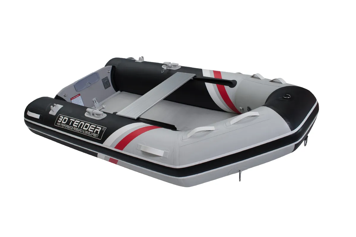 3D Tender V-Shape 180: Inflatable boat with an oar on board