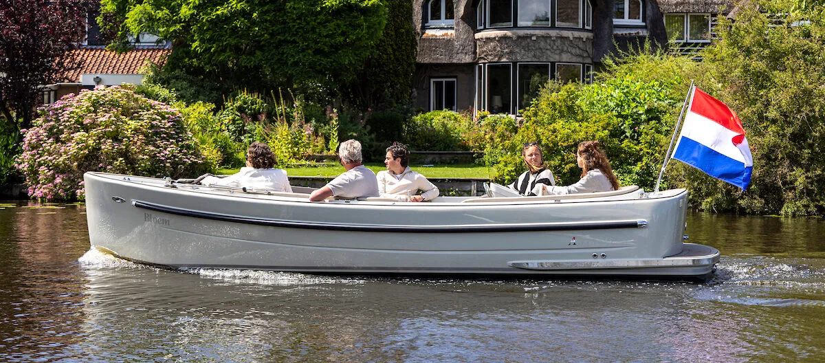 Antaris Fifty5: Boat cruising on a canal