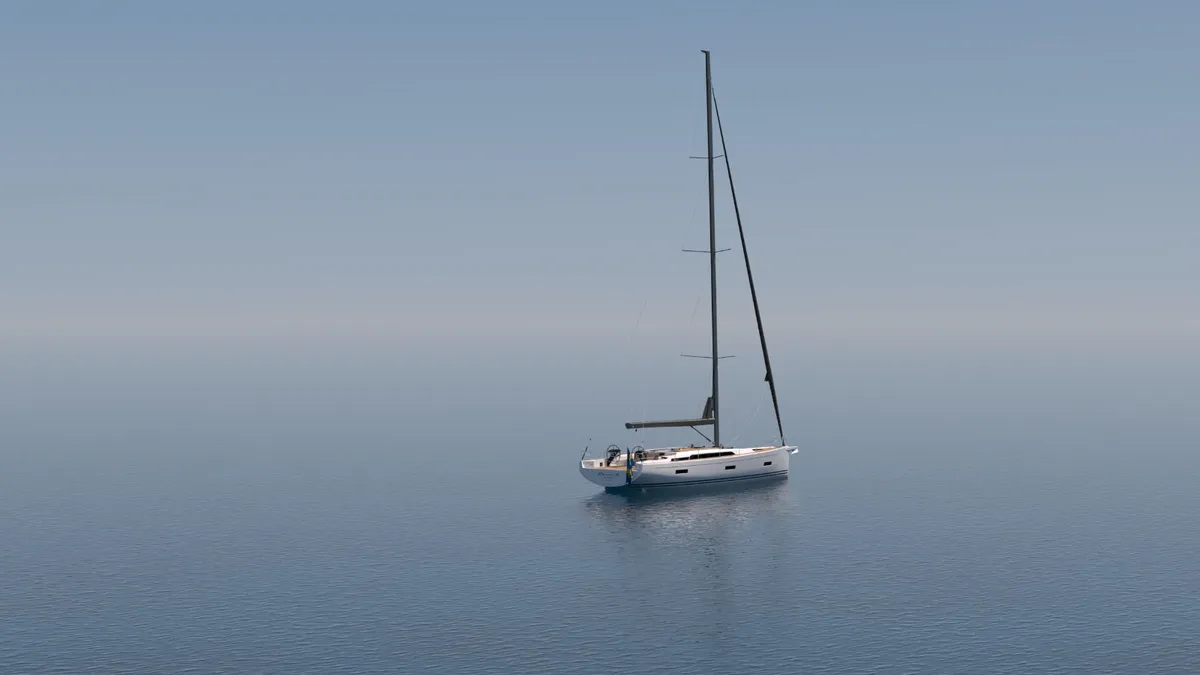 Arcona Yachts 50: Ein Segelboot, das auf dem Meer treibt
