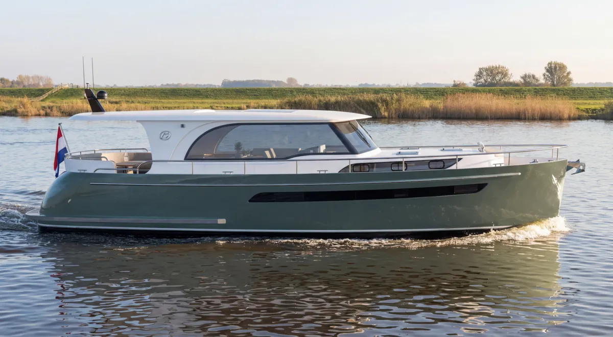 Babro Yachting Tridente 50 OC: Bootsfahrt auf einem Fluss