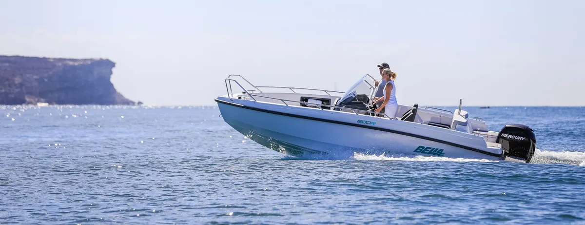 Bella Boats 600 R: Bootsfahrt auf dem Meer