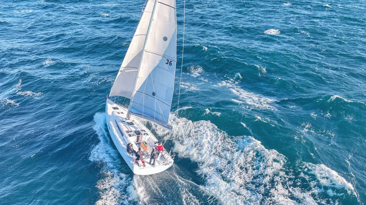 Beneteau First 36: Sailing boat at sea