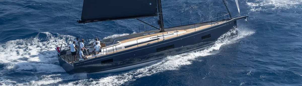 Beneteau First 53: Sailing boat sailing at sea