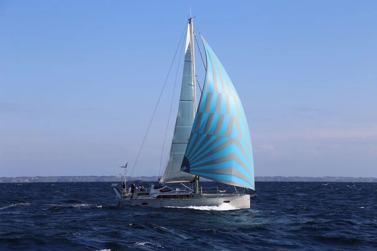 Boreal Yachts 44.2: Sailing boat with a blue spinnaker