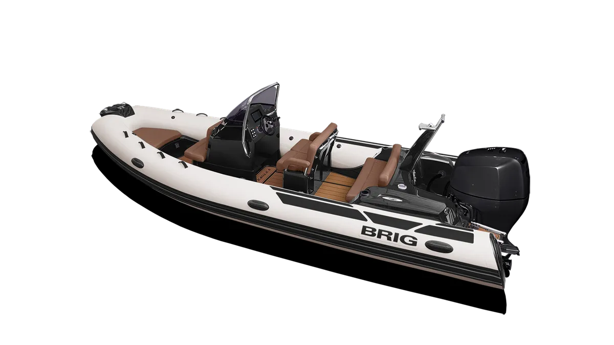 Brig Eagle 6: Rubber dinghy with helm station and seating