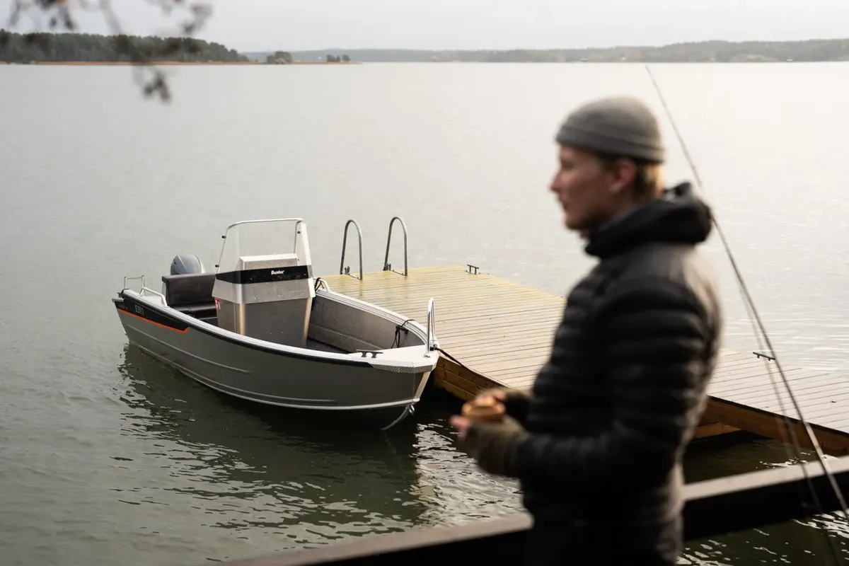 Buster Mcc: Boat moored at a jetty