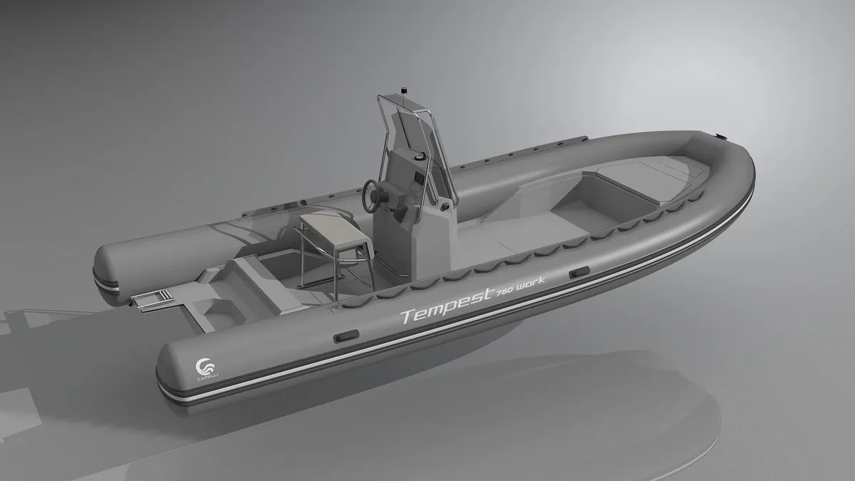 Capelli Tempest 750 Work: Rubberboot 3D-Rendering-Studio