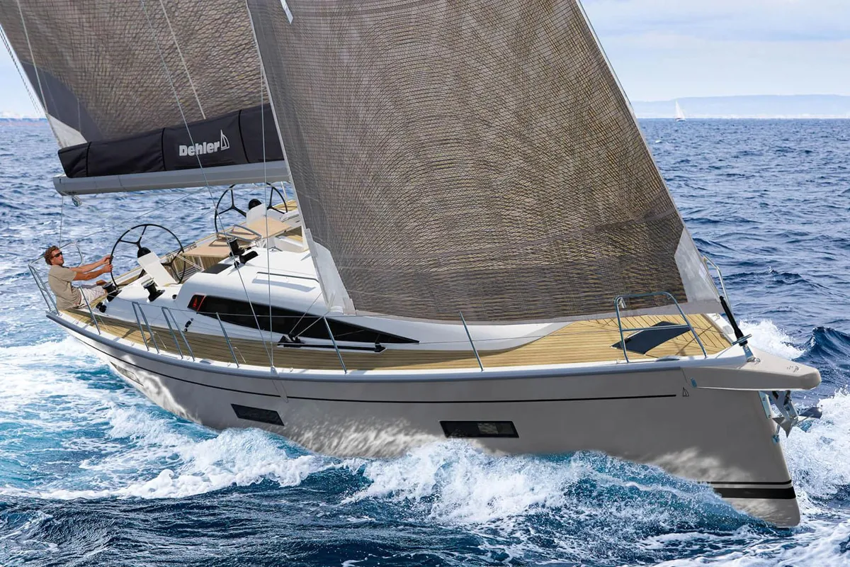 Dehler 46SQ: Segelboot auf dem Meer