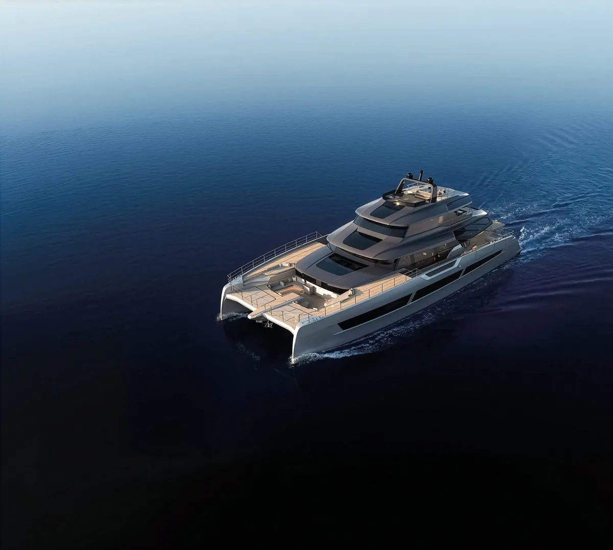 Fountaine Pajot FPY 120: Catamaran cruising at sea