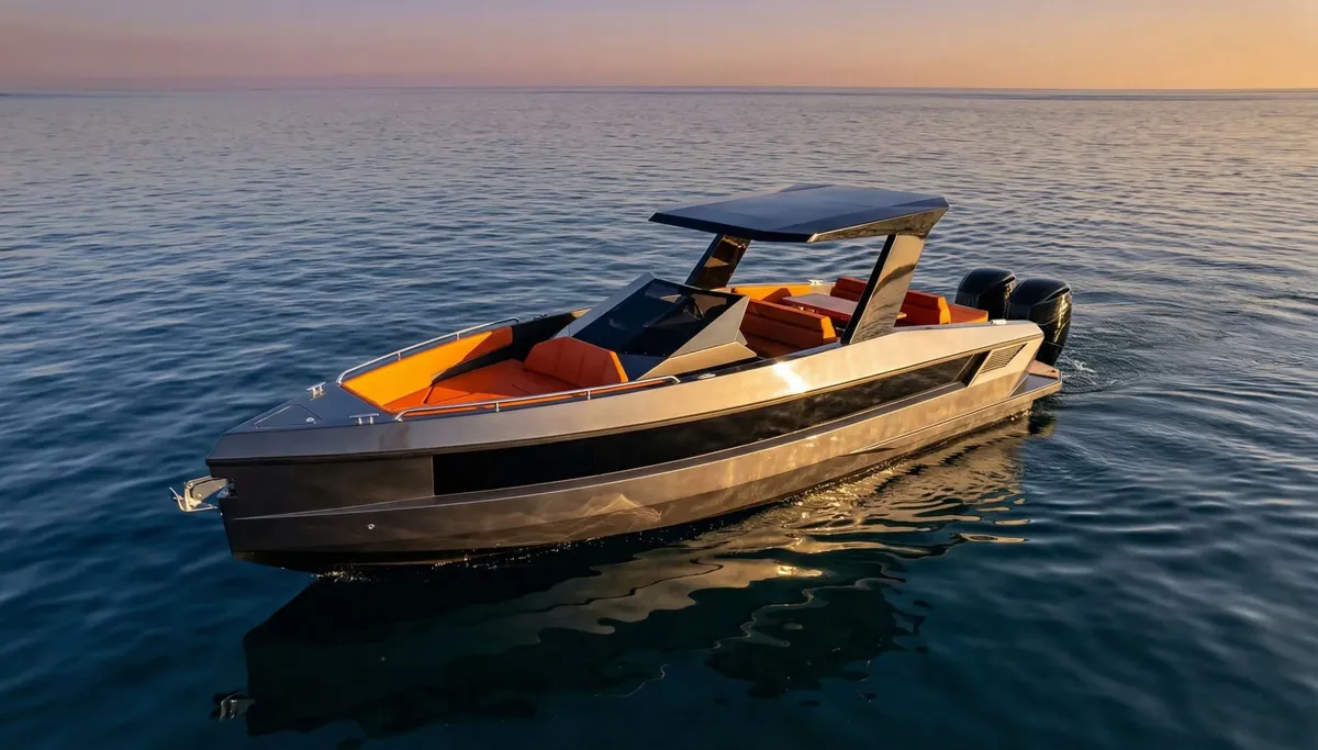 Futuro Boats ZX 30: Luxury motorboat cruising at sea