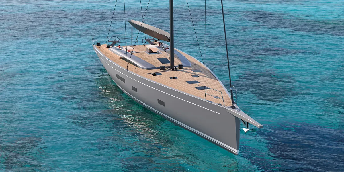 Grand Soleil Plus 80 Performance: Sailing yacht on turquoise water