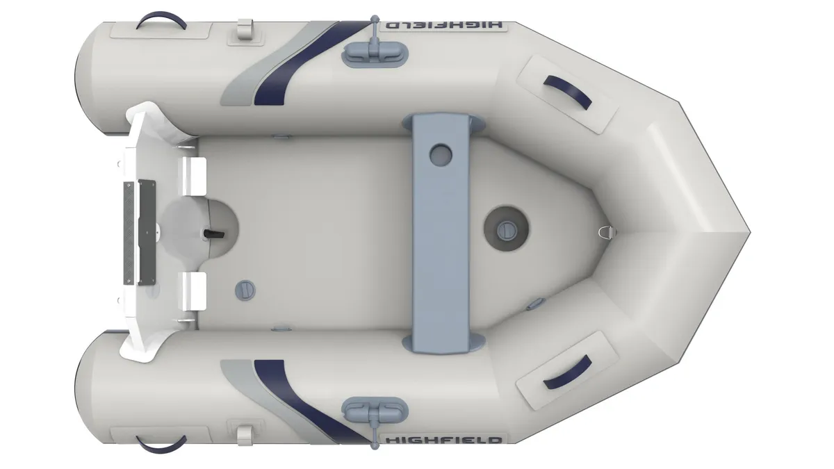 Highfield Boats Roll Up 200: Rubber boat seen from above