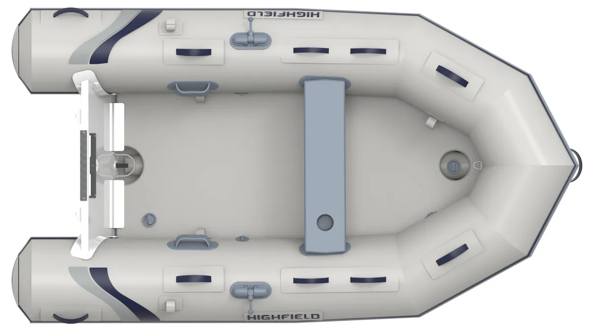 Highfield Boats Roll Up 280: Inflatable boat seen from above