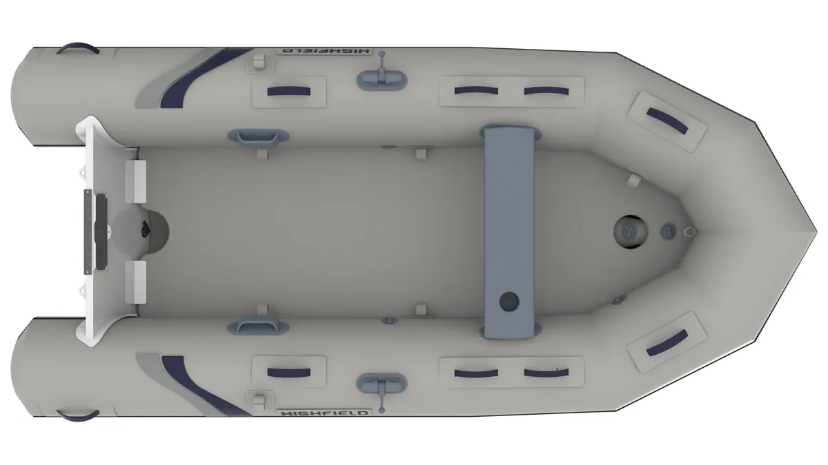 Highfield Boats Roll Up 320: Inflatable boat seen from above