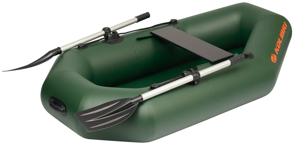 Kolibri K-190: Inflatable boat with paddle on a white background