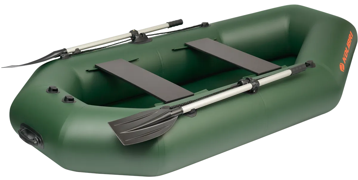 Kolibri K-240TS: Inflatable boat with paddle and seating benches