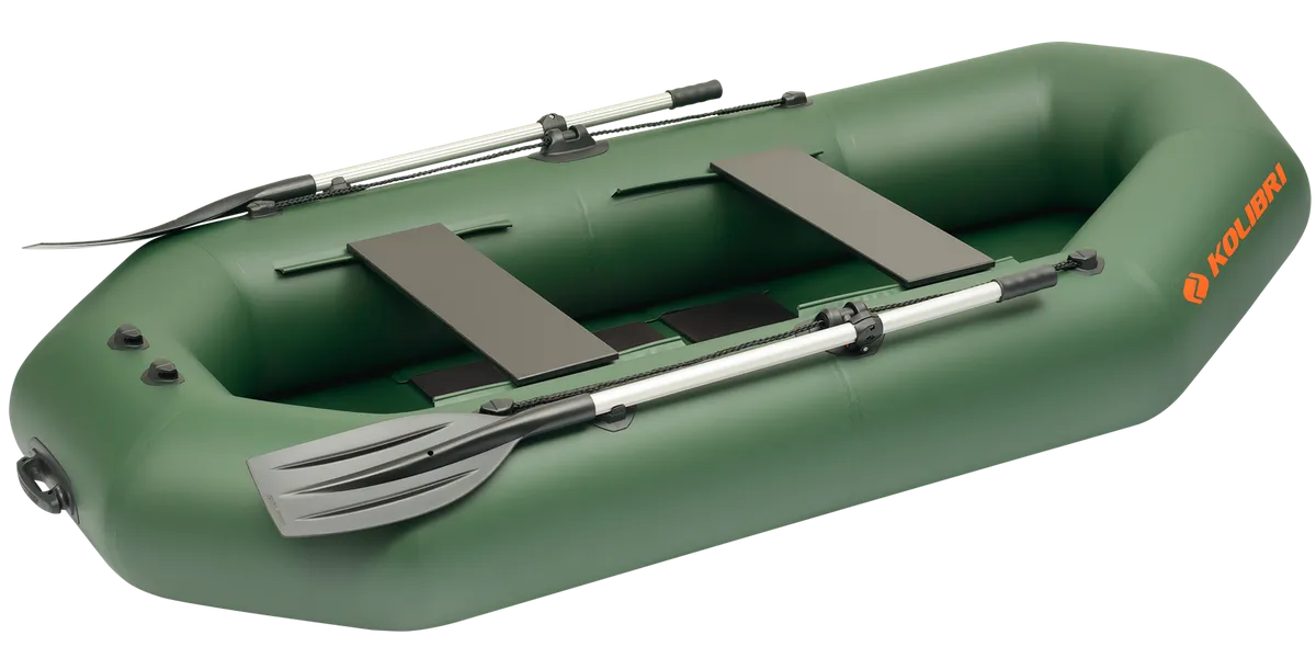 Kolibri K-270T: Inflatable boat with paddle and seating benches
