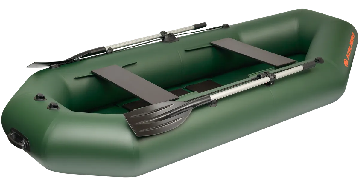 Kolibri K-280TS: Inflatable boat with paddle and seating benches