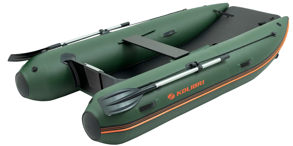 Kolibri KM-300CM: Schlauchboot mit Paddel und Rudern