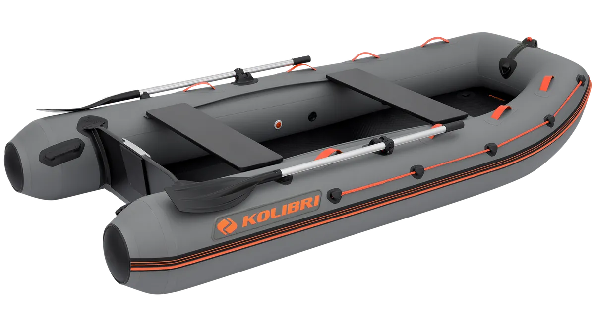 Kolibri KM-330XL: Inflatable boat with paddle and seats