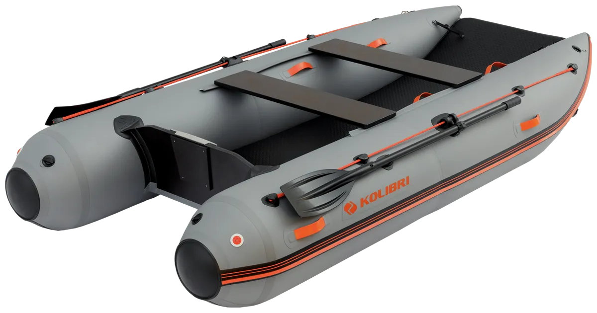 Kolibri KM-340CM: Inflatable boat with paddle and seating benches