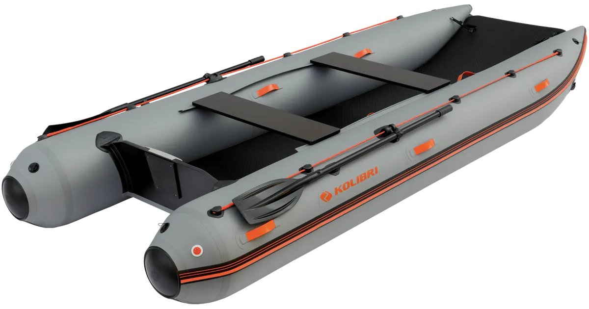 Kolibri KM-420CM: Inflatable boat with paddle and seats