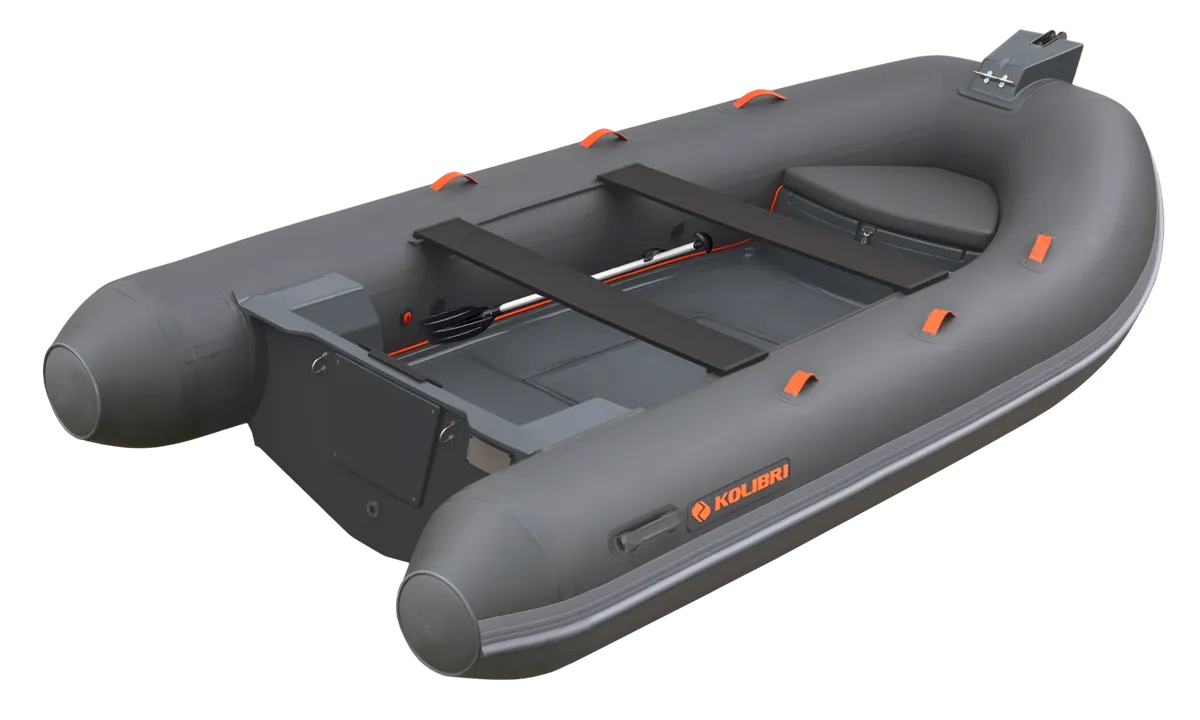 Kolibri W390LT: Inflatable boat with oars and bench seat