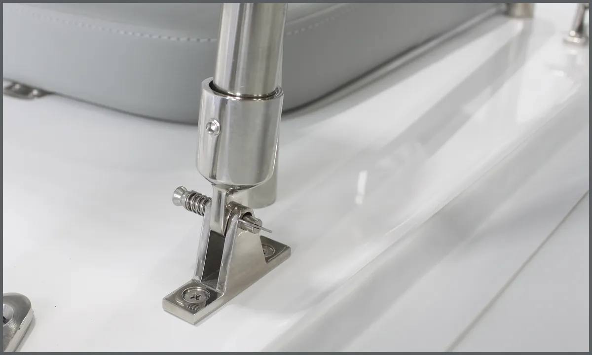 Kolibri W480UT: Sitzgestell aus Edelstahl mit Scharnier