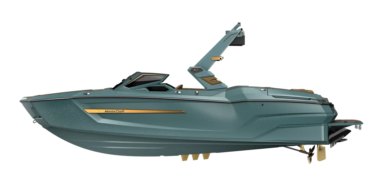 MasterCraft X24: Vue de profil du bateau