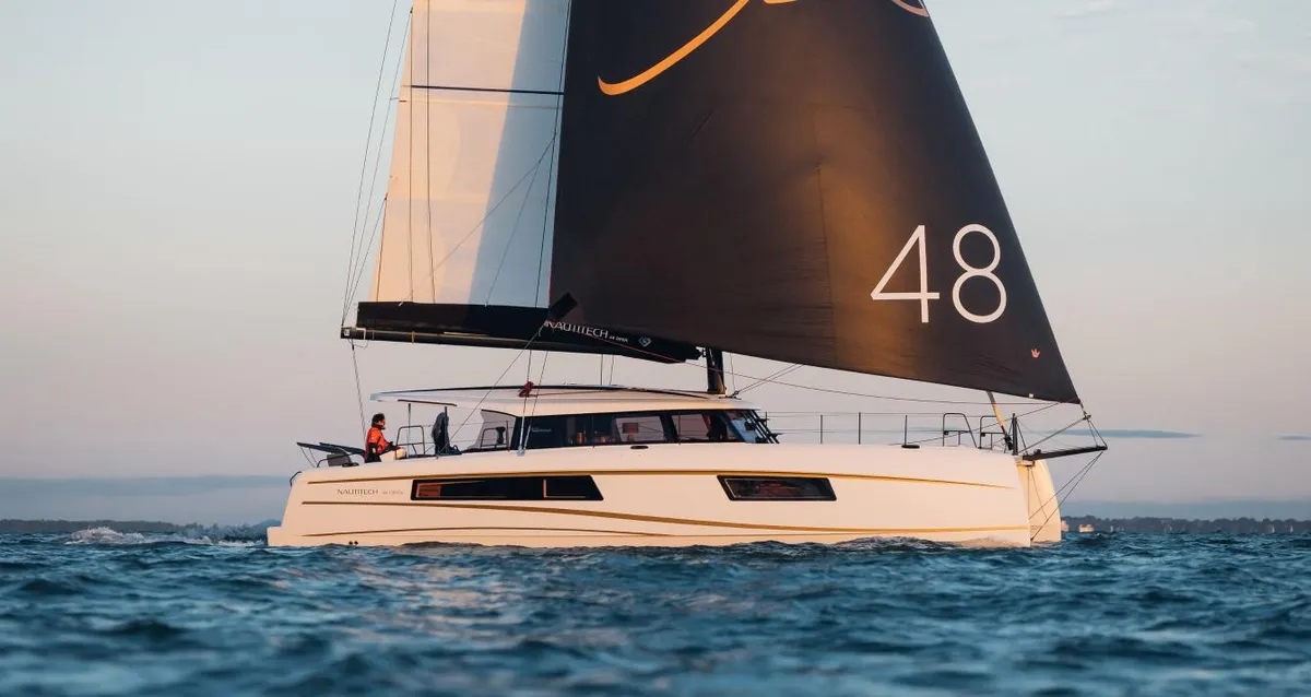 Nautitech Catamarans 48 Open: Catamaran sailing boat with a large sail