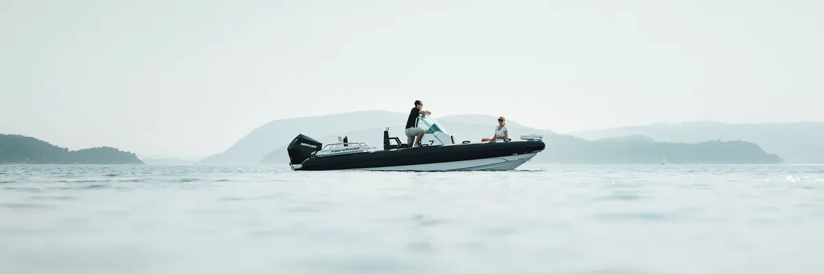 Nordkapp Boats Airborne 7: Ausfahrt mit einem RIB-Boot auf dem Meer