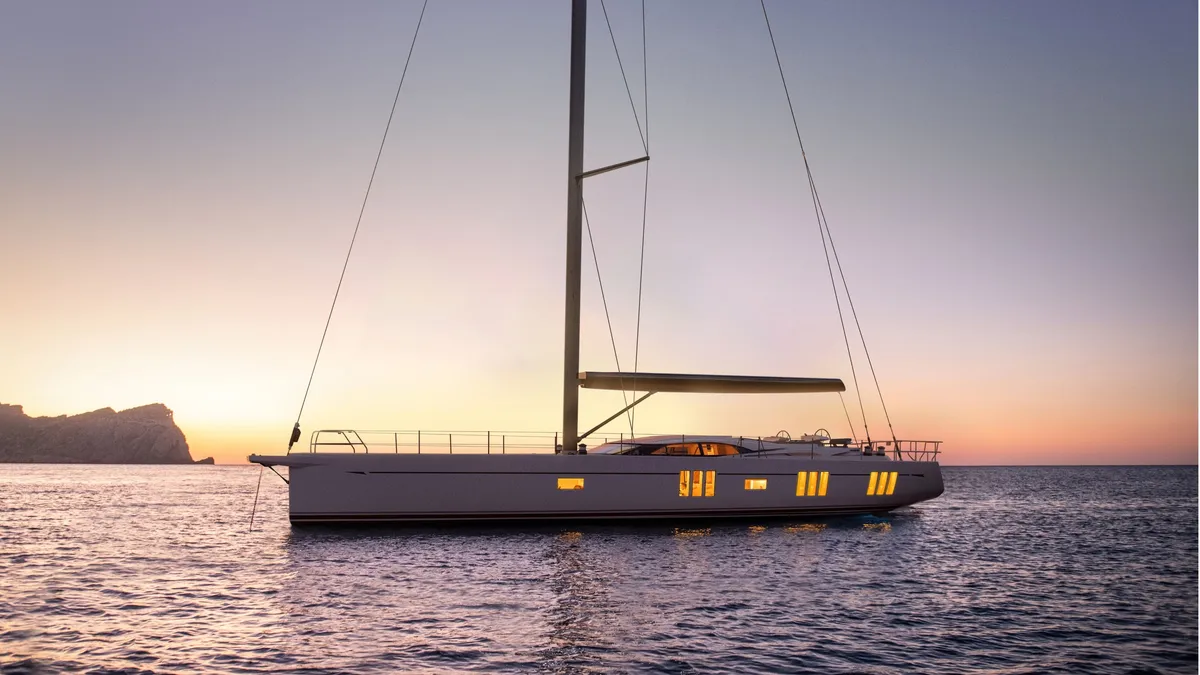 Oyster Yachts 805: Segelboot bei Sonnenuntergang auf dem Meer