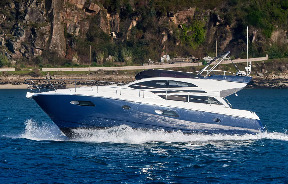 Rodman Muse 44: Boat cruising on water