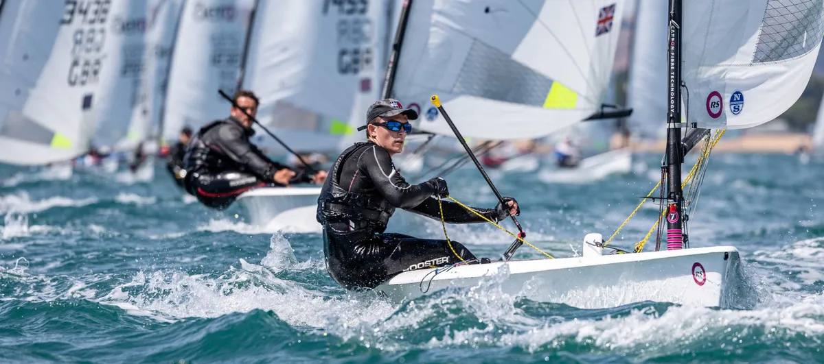 RS Sailing Aero: Sailing boats racing at sea