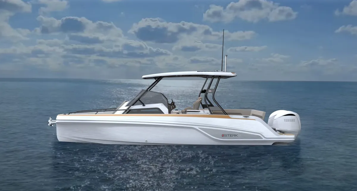 STERK Yachts 26: White boat cruising at sea