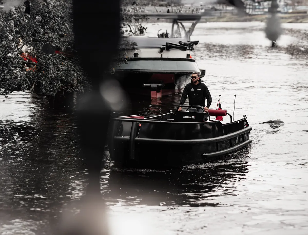 Stormer Leisure Boats Tugboat 60: Boat cruising on water
