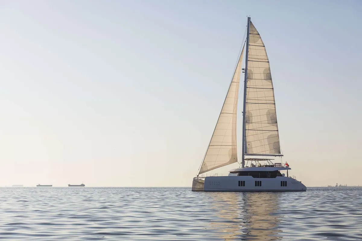 Sunreef Yachts 70: Sailing catamaran sailing at sea