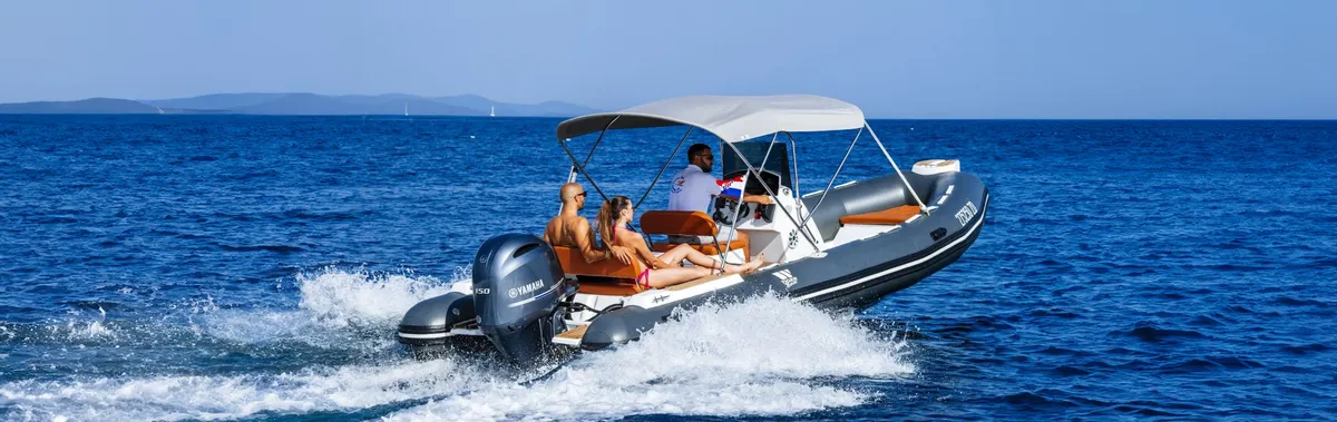 Tiger Marine 650 Open: RIB boat cruising at sea