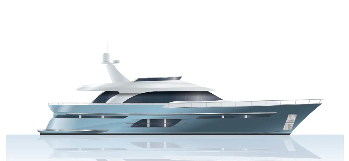 Van den Hoven Jachtbouw Executive 2400: Yacht against a white background
