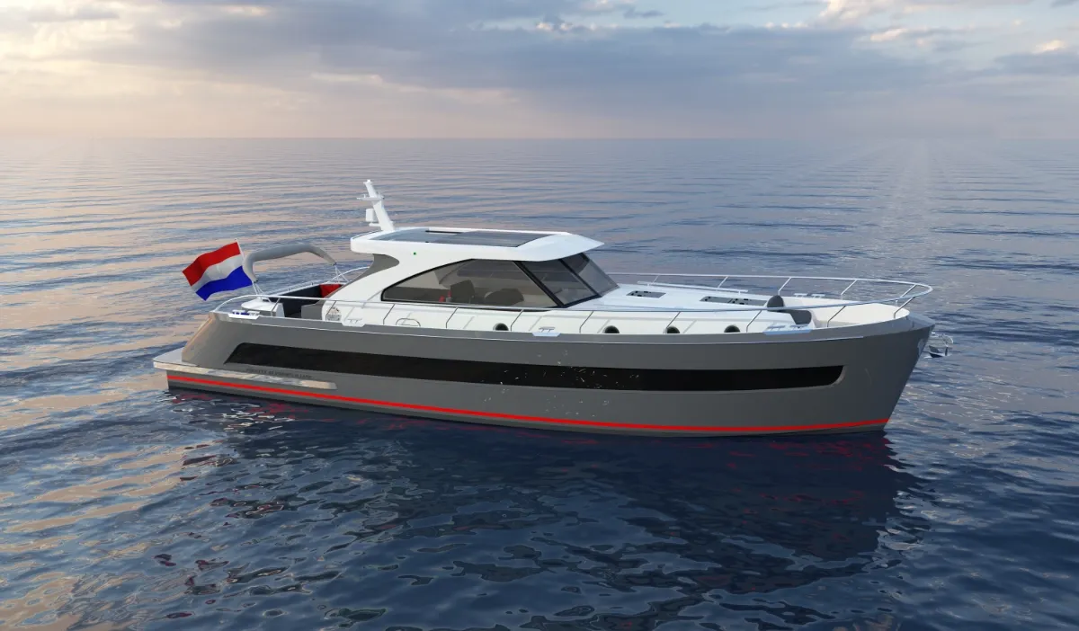 Vedette Premium Line 43: Motorbootfahrt auf dem Meer